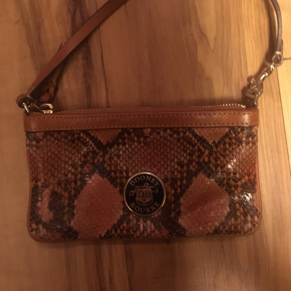 Leather Dooney & Bourke wristlet